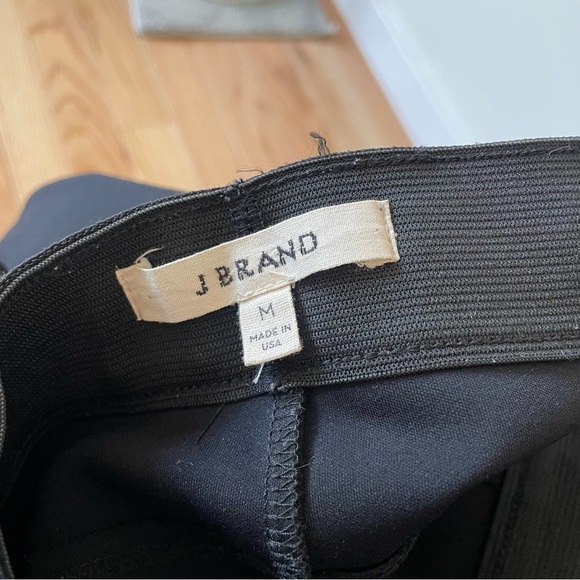 J Brand Jeans Black Neoprene Quinn Legging Cropped Ankle Pants Medium JW49WO1151 - Picture 9 of 12